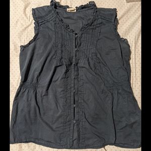 Converse One Star Pintuck Sleeveless Blouse